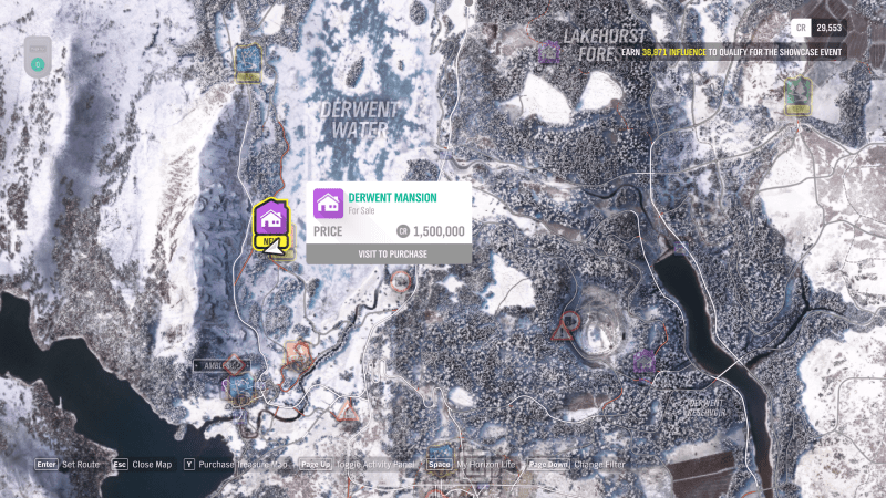 location of all properties in forza horizon 4