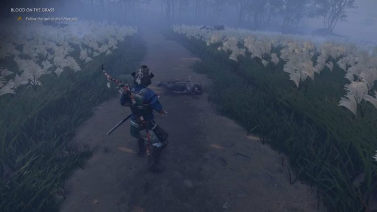 ghost-of-tsushima-blood-on-the-grass