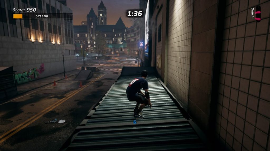 tony hawk pro skater 1 + 2 - downtown rooftop gaps