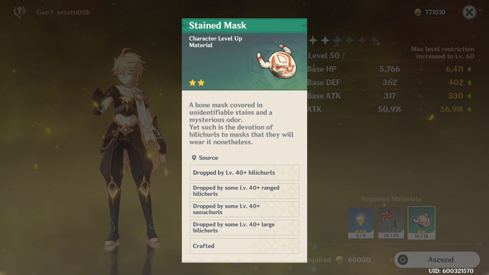 genshin impact stained mask location