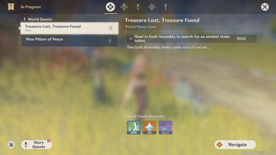 genshin impact - treasure lost, treasure found quest