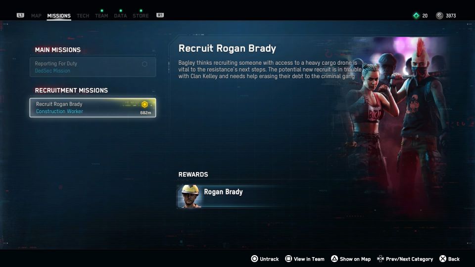 watch dogs legion - recruit rogan brady