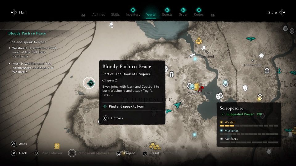 ac valhalla - bloody path to peace guide