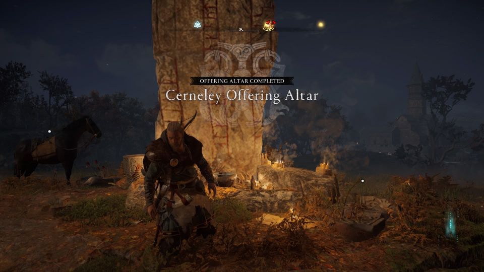 ac valhalla - cerneley offering altar how to find hare's foot