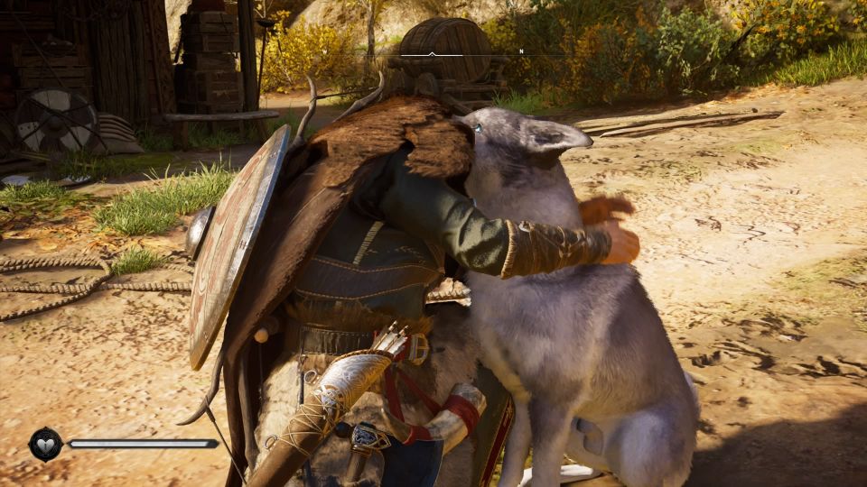 ac valhalla how to pet the dog