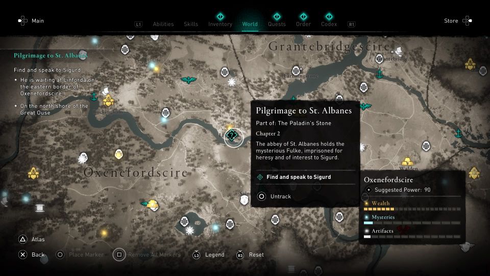 ac valhalla - pilgrimage to st albanes guide