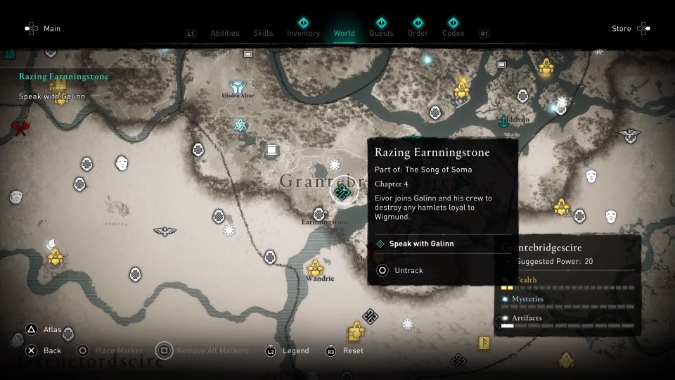 ac valhalla -razing earnningstone guide