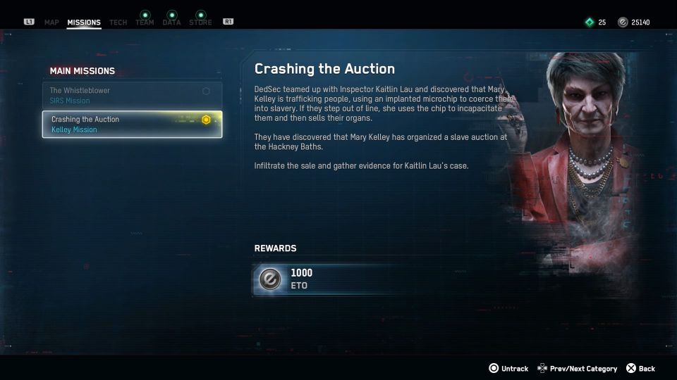 watch dogs legion - crashing the auction