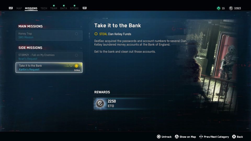 watch dogs legion - take it to the bank