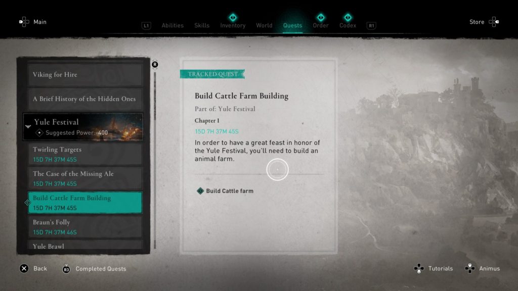 ac valhalla - how to build cattle farm