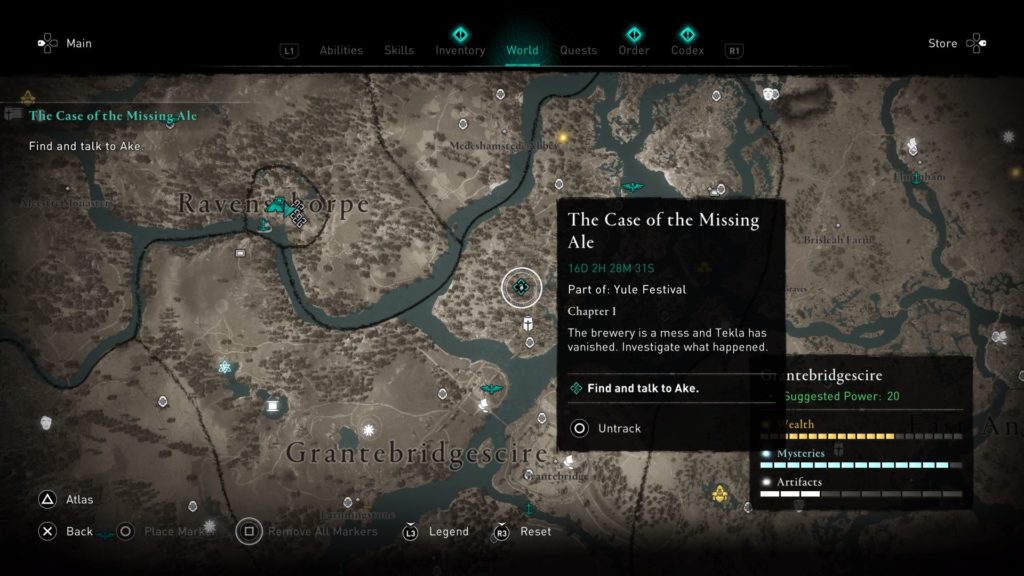 ac valhalla - the case of the missing ale walkthrough