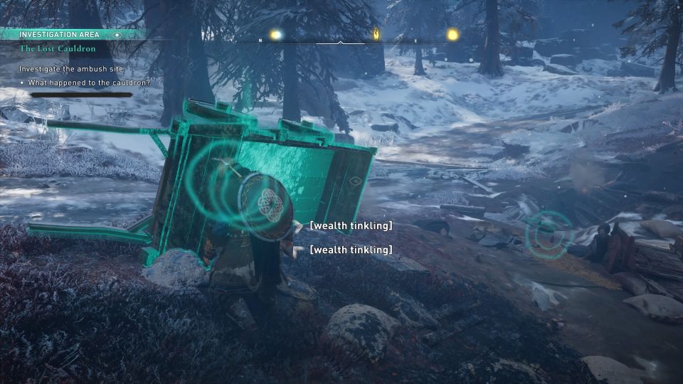ac valhalla the lost cauldron quest