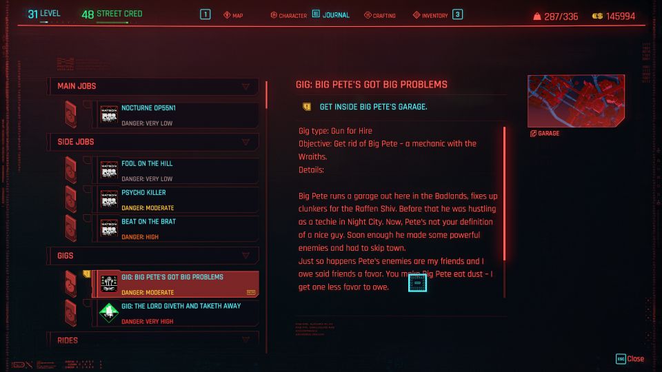 cyberpunk 2077 - big pete's got big problems