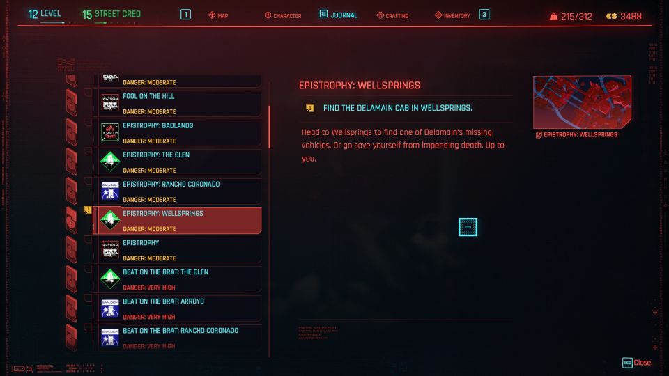 cyberpunk 2077 - epistrophy wellsprings