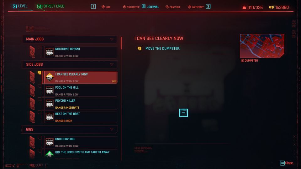 cyberpunk 2077 - i can see clearly now walkthrough