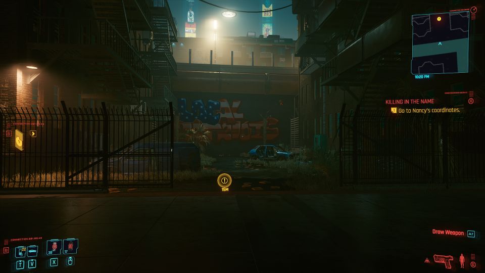 cyberpunk 2077 - killing in the name location