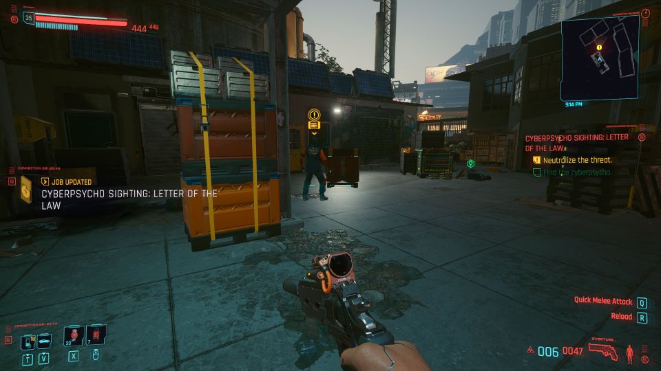 cyberpunk 2077 - letter of the law (cyberpsycho sighting) wiki