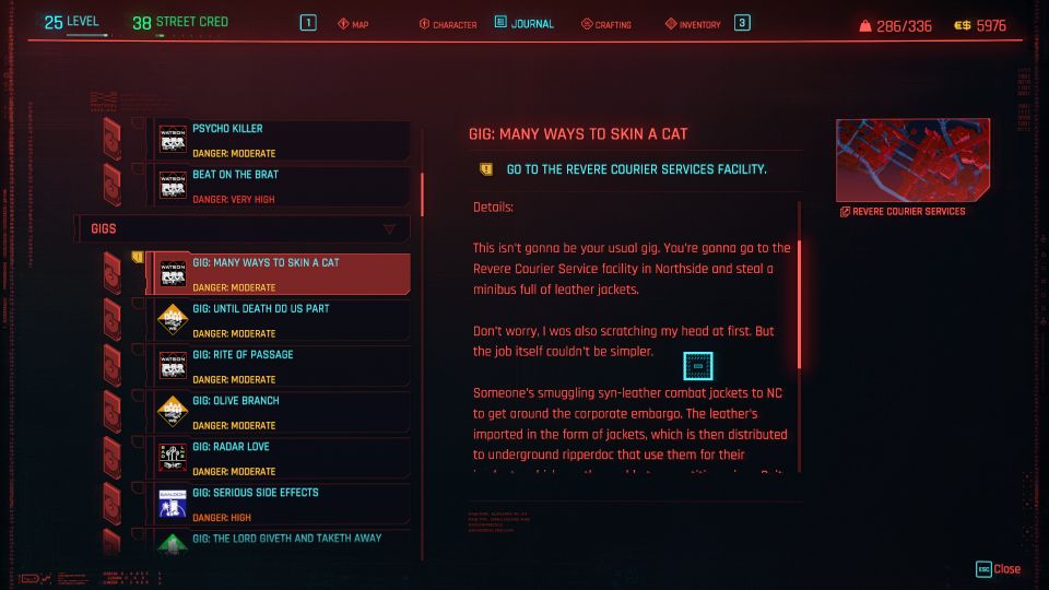 cyberpunk 2077 - many ways to skin a cat