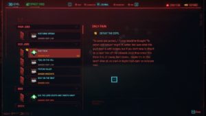 Cyberpunk 2077: Only Pain Mission Walkthrough