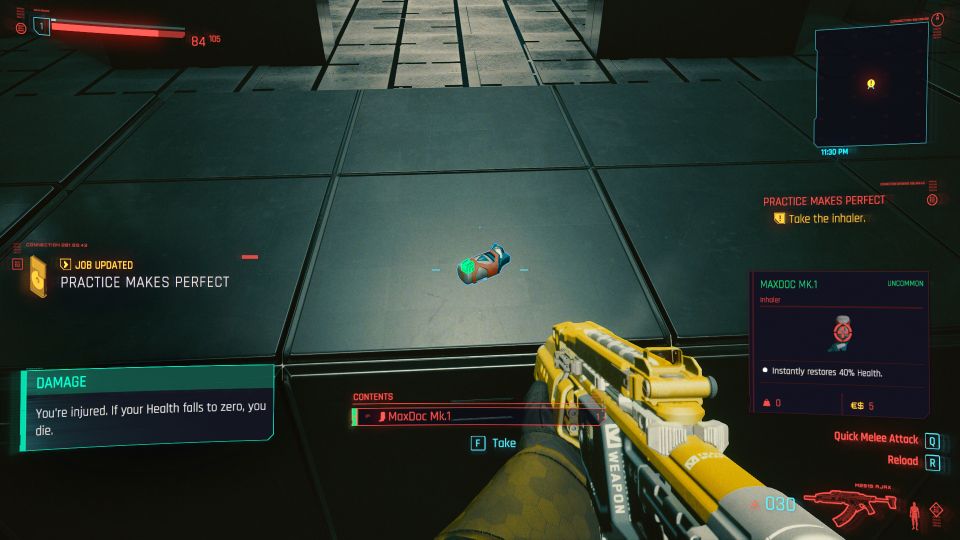 cyberpunk 2077 - practice makes perfect quest