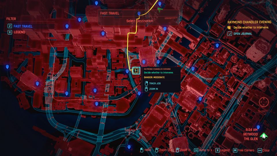 cyberpunk 2077 - raymond chandler evening guide