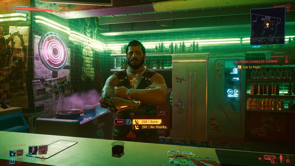 cyberpunk 2077 - raymond chandler evening tips