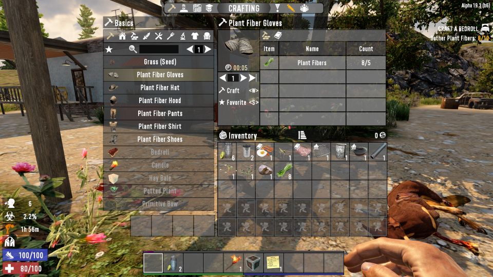 7 days to die - how to gather plant fiber