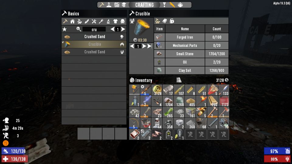 7 days to die - crucible - how to craft or buy