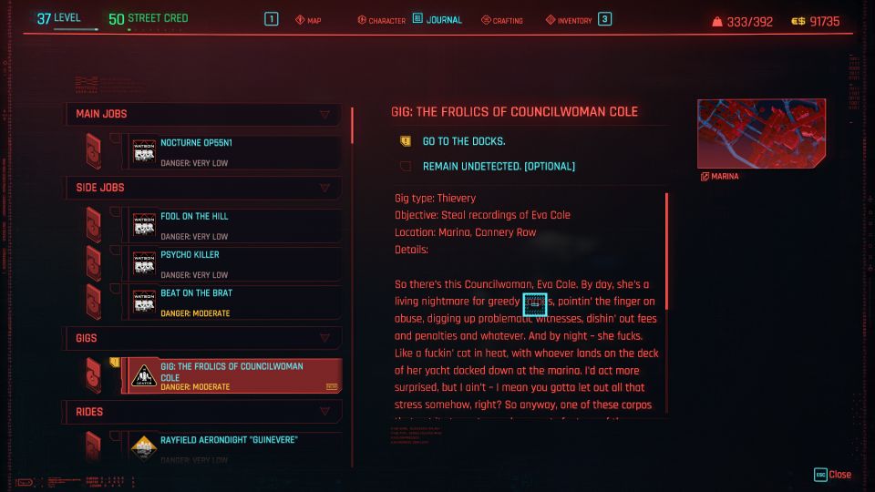 cyberpunk 2077 - the frolics of councilwoman cole