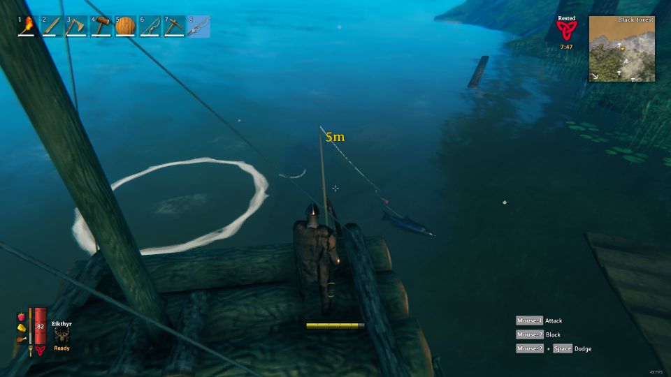 valheim - how to get fishing rod and fish