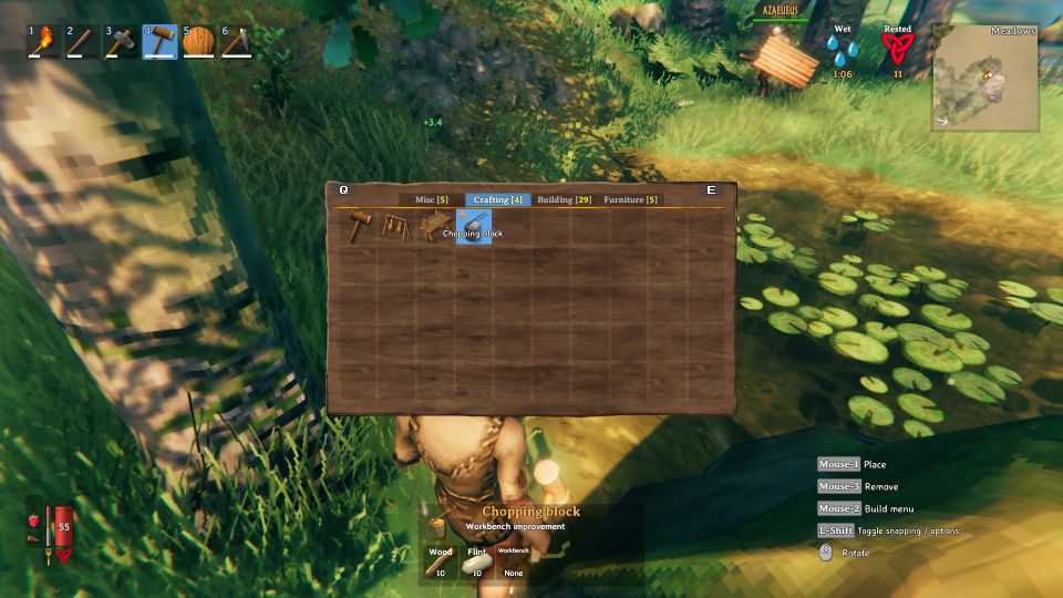 how to get chopping block valheim