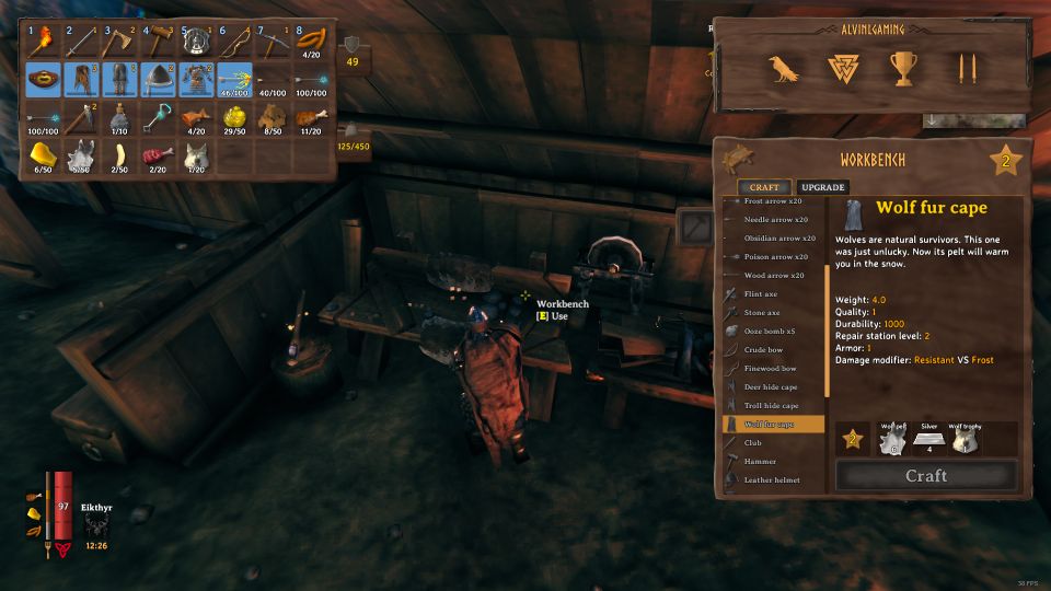 how to not freeze in mountain - valheim
