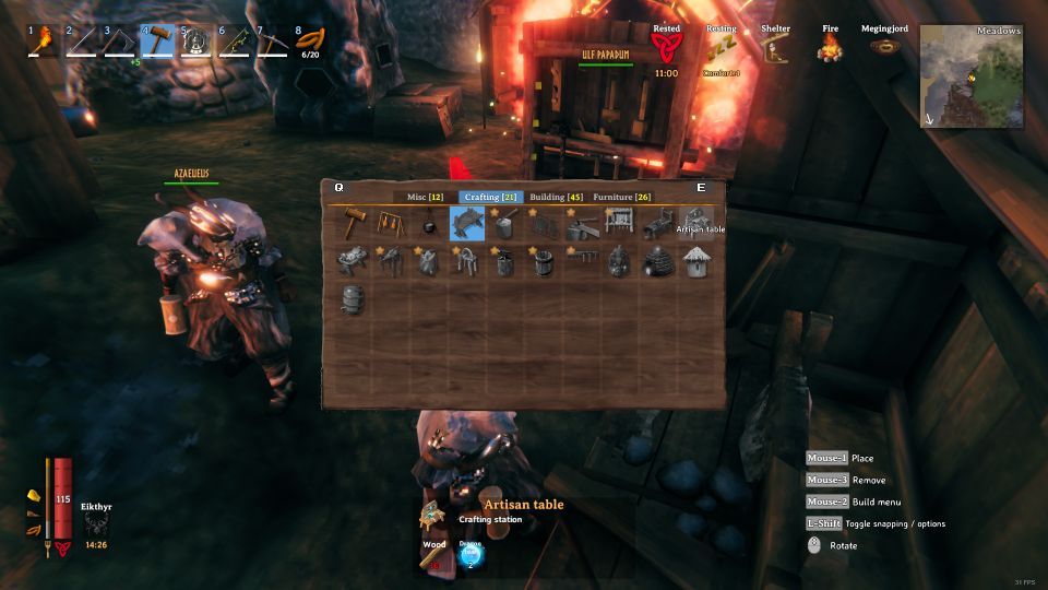 valheim dragon tear artisan table