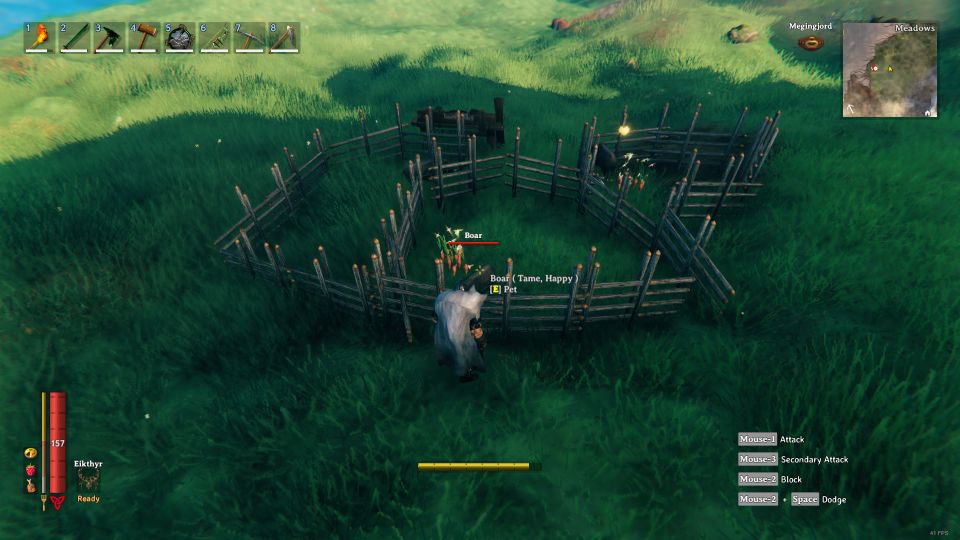 valheim how to tame boars