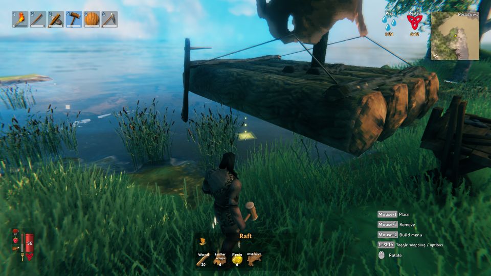 valheim raft how to use