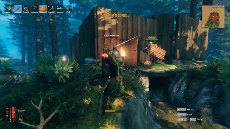 valheim the forest is moving meaning