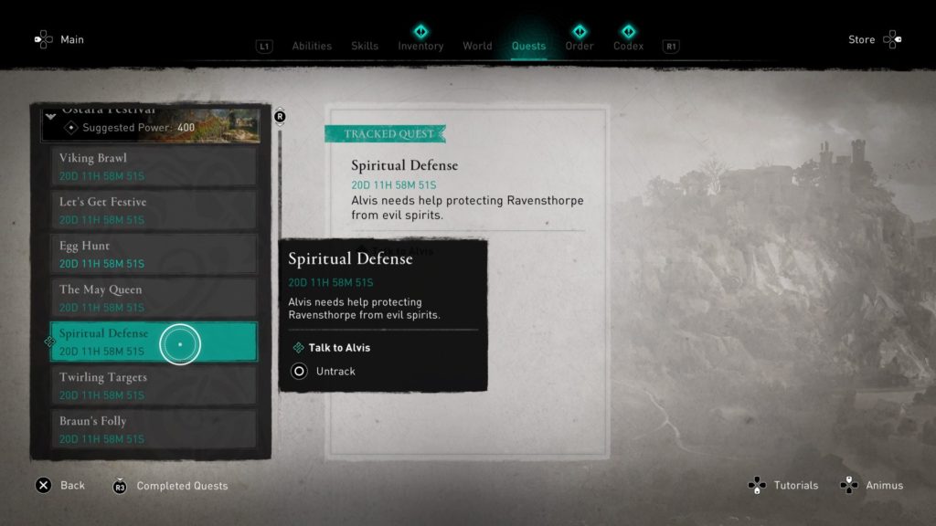 ac valhalla - spiritual defense