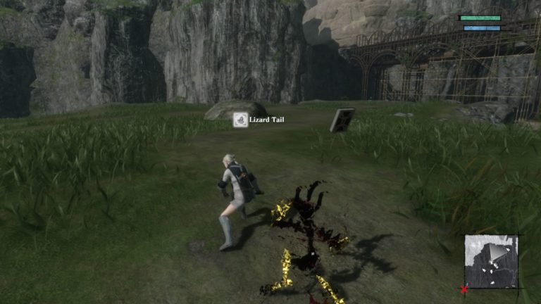 NieR Replicant lizard tail location