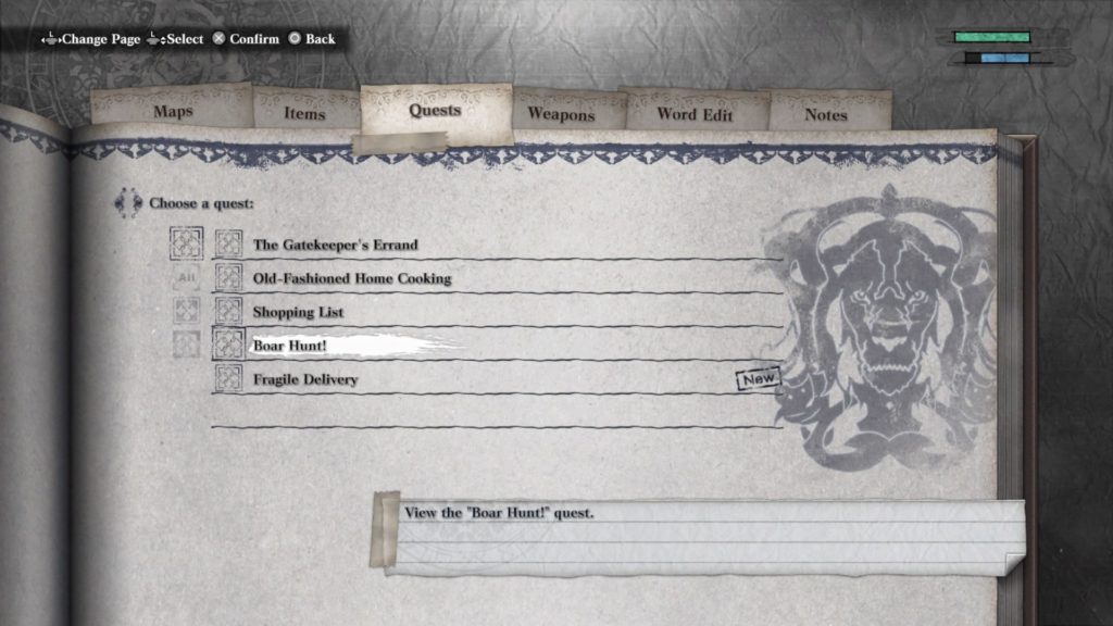 nier replicant - boar hunt! guide