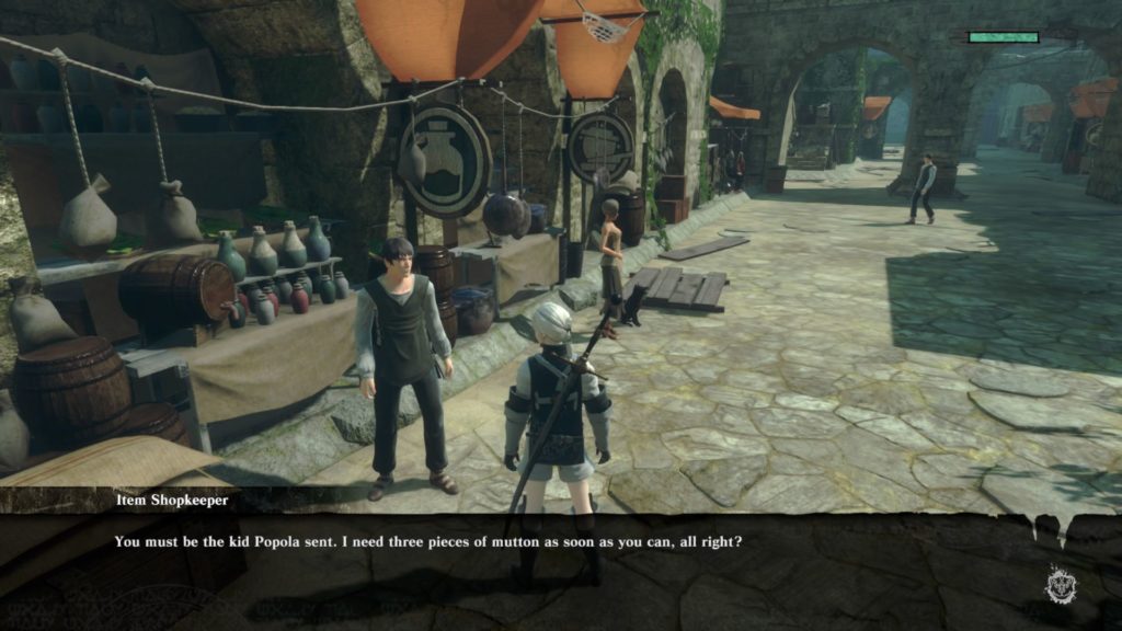 nier replicant - how to find mutton and get medicinal herb