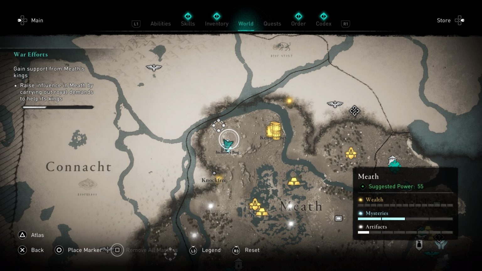 Assassin's Creed Valhalla Inchroe's Bog Cairn Guide