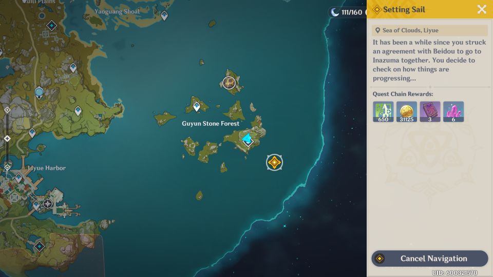 genshin impact - setting sail walkthrough