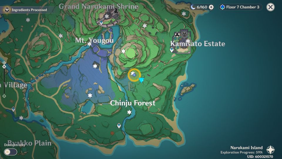 Genshin Impact: Hayashi Of Tanuki In The Forest location