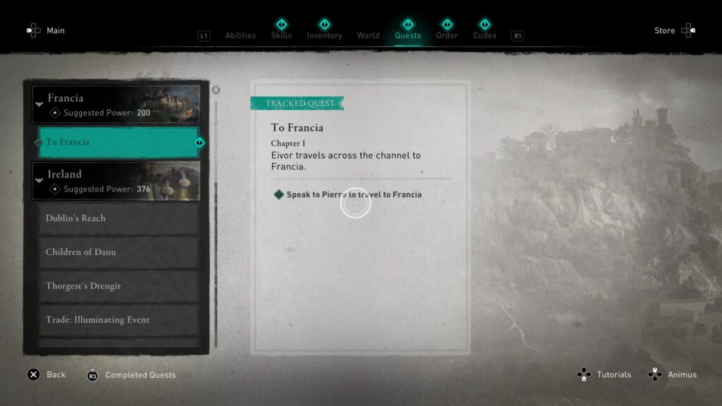 Assassin's Creed Valhalla: To Francia (Quest Walkthrough)
