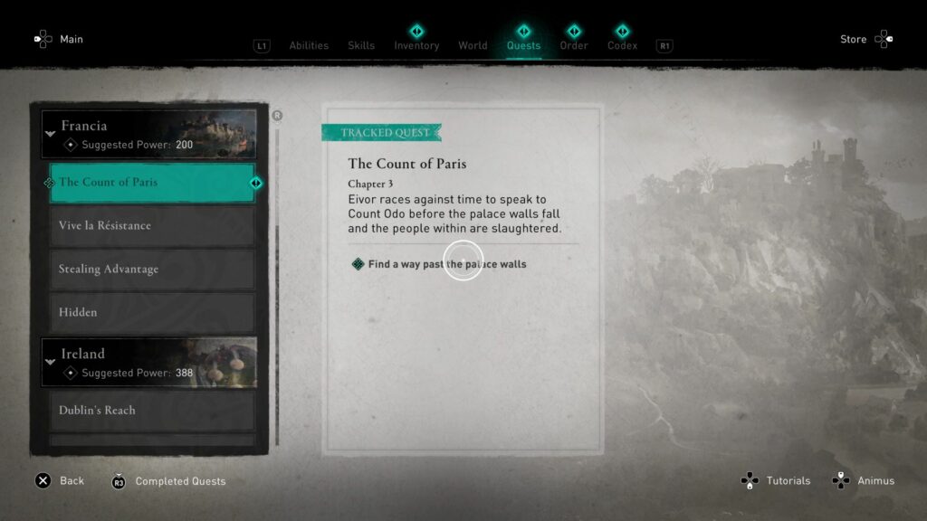 Assassin's Creed Valhalla: The Count Of Paris Walkthrough