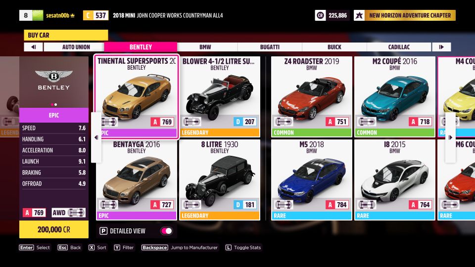 forza horizon 5 where to buy cars