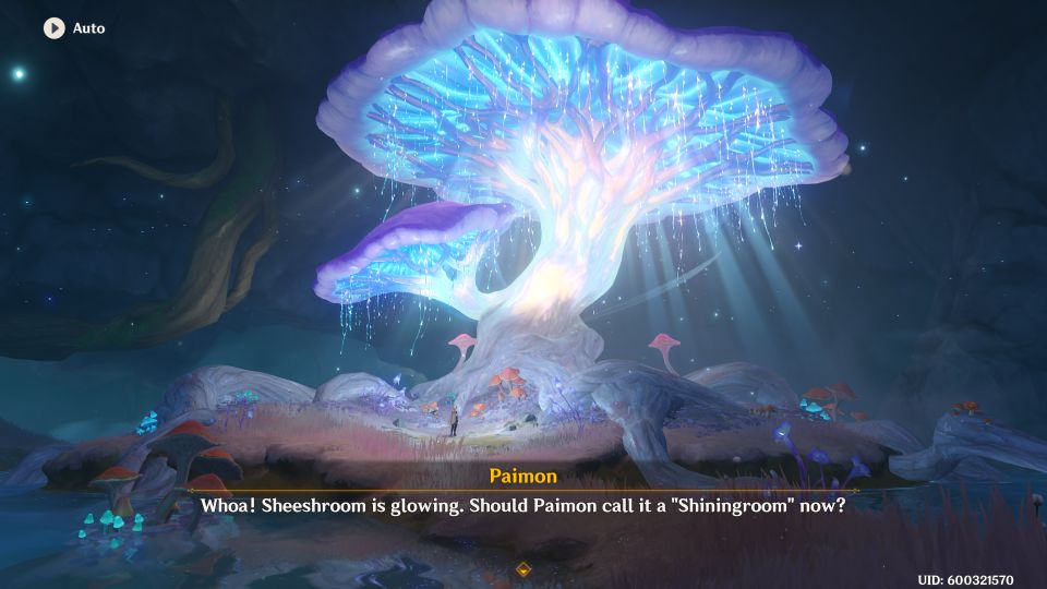 Genshin Impact: Dimming Mushroom's Call For Help quest