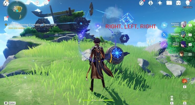 genshin impact crystalline cores puzzle 3 guide