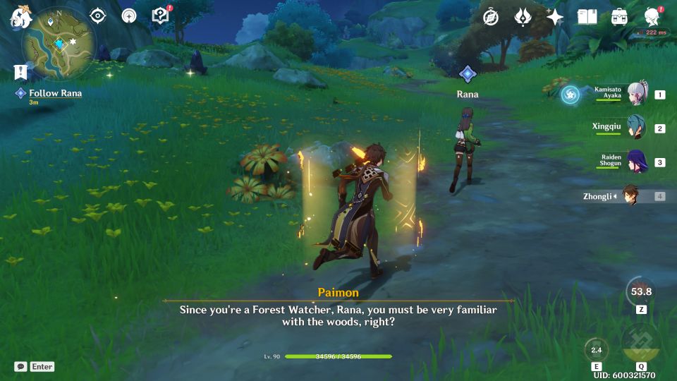 Genshin Impact: Woodland Encounter quest guide