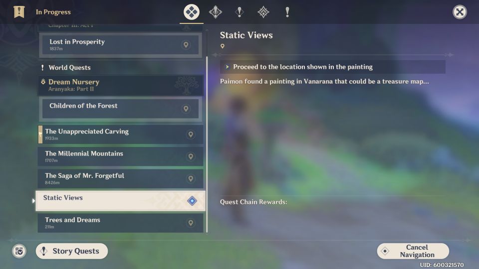 Genshin Impact: Static Views Quest 